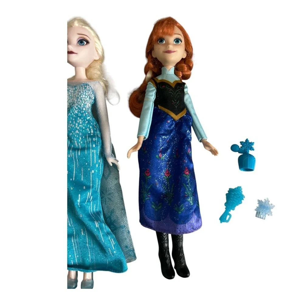 Disney Frozen Elsa and Anna Dolls and Accessories Set Enchanted‎ Ice Vanity